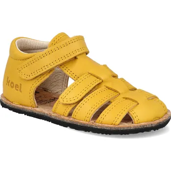 Dívčí sandály Barefoot dětské sandály Koel - Arin Napa Yellow žluté Velikost: 26