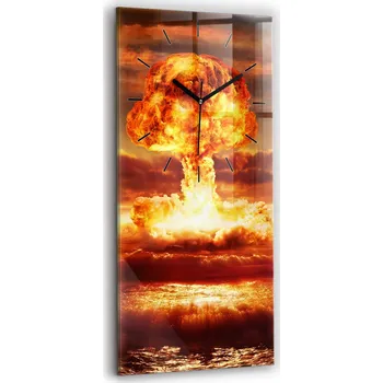 Hodiny Nástěnné hodiny Wallfluent červené 30 cm