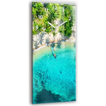 Hodiny Nástěnné hodiny Wallfluent zelené 30 cm