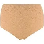 Marie bavlněné kalhotky s plastickým vzorem 3XL béžová