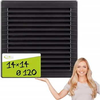 Větrací mřížka Ventilační mřížka Ventilační airRoxy grafit