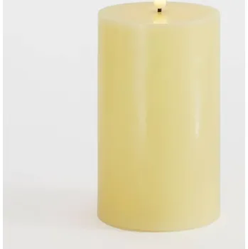 Svíčka SIRIUS Vosková LED svíčka Sille, světle žlutá, 7,5 x 12,5 cm