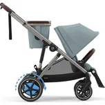 Kočárek CYBEX e-Gazelle S stormy blue (taupe frame) + Fusak CYBEX Snogga 2