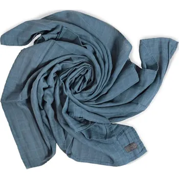 Dětská deka VINTER & BLOOM Deka VINTER&BLOOM Single Muslin Organic 2023, storm blue