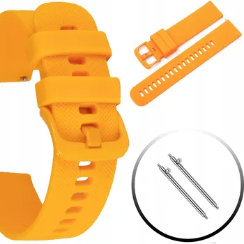 Řemínek na hodinky Univerzální oranžový řemínek Polax 22 mm