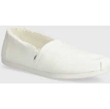 Dámské polobotky Espadrilky Toms Alpargata bílá barva, 10020655 00X, EUR 37