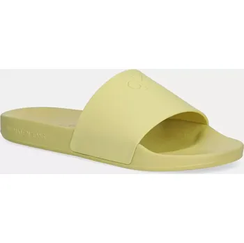 Dámské pantofle Pantofle Calvin Klein Jeans SLIDE MONOGRAM TPU YW0YW01715 zelená 71X, EUR 40