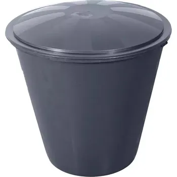 Nádoba/sud na děšťovou vodu 200 l s víkem a ventilem antracit