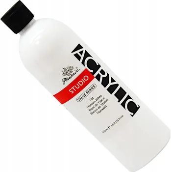Vodová barva Akrylová Barva Phoenix 500ml bílá - titanově bílá 104