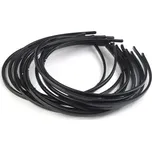 Plastová čelenka do vlasů, barva 3 černá