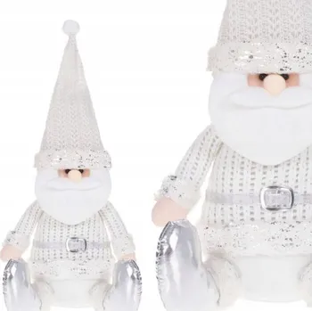 Vánoční ozdoba SPRINGOS Vánoční Santa Claus 43 cm, bílý
