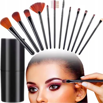 Kosmetický štětec Profesionální Sada štětců na make-up 12 kusů v pouzdro