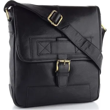 Pánská aktovka Kožená crossbody kabela černá 2089/T | P695430
