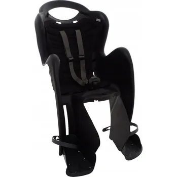 cyklosedačka Zadní dětská sedačka na kolo Bellelli Mr Fox, upevnění na rám, černá