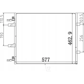 Klimatizace automobilu Hart 616 713 Kondenzátor klimatizace