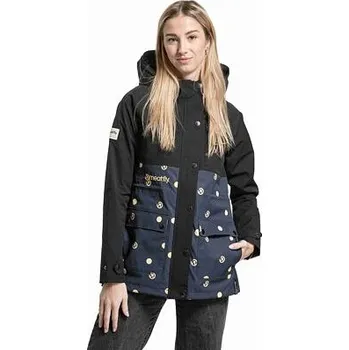 Dámská větrovka Meatfly dámská street bunda Xita Yellow Dots | Černá | Velikost XL