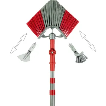 BÜMAG Čistič okapů a fasád s teleskopickou násadou a příslušenstvím