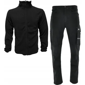 Pracovní obuv PRACOVNÍ ODĚV ELASTICKÝ set KALHOTY mikina TENKÁ fleecová STRETCH 48