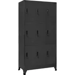 Uzamykatelná skříň antracitová 90 x 45 x 180 cm ocel Antracitová 339807