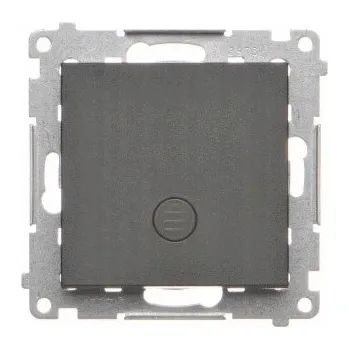 vypínač Jednopólový podsvícený vypínač Černý Simon 55