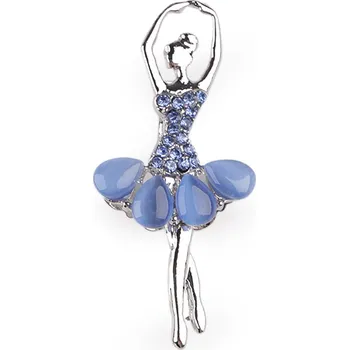 Náramek Brož baletka, malé, 5 modrá