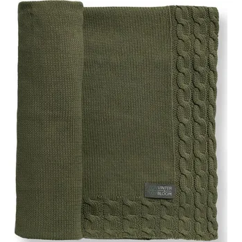 Dětská deka VINTER & BLOOM Deka VINTER&BLOOM Joy Organic 2025, olive green