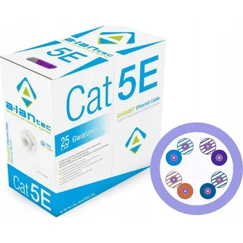 Síťový kabel Kabel kroucená dvojlinka Alantec U/UTP Cat. 5e 305 m