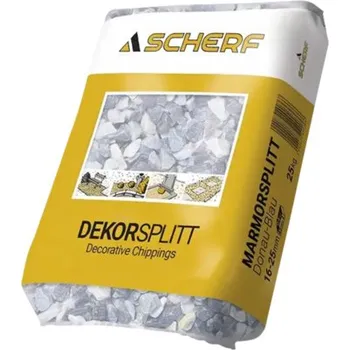 Zahradní dekorace Kamenná drť mramorová 16-25 mm dunajská modrá balení 25 kg