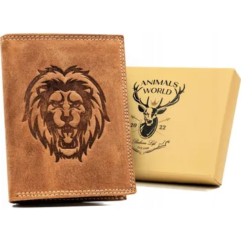 Peněženka Always Wild peněženka z pravé nubukové kůže hnědá - muž