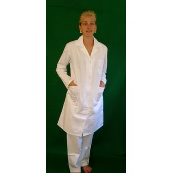 Zdravotnický oděv Bílý lékařský plášť: Dámský: Moderní střih, 50 (Zdravotnické oblečení)