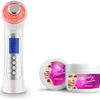 Žehlička na vlasy Žehlička na pleť PROFI 5v1 v bílé barvě S DÁRKEM (Žehlička proti vráskám)