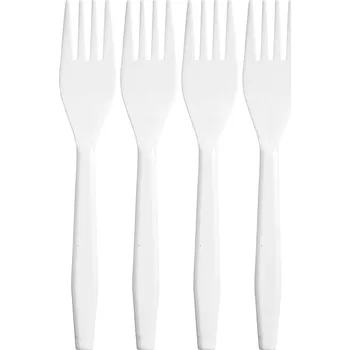 Jednorázové nádobí Plastové vidličky na oběd Opakovaně Použitelné 100 ks