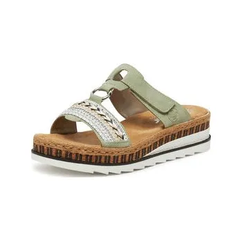 Dámské pantofle Nazouváky Rieker V79M6-52 Zelená 42