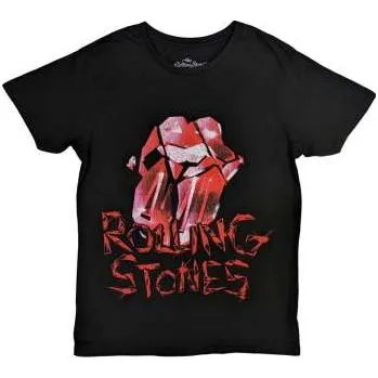 Merch The Rolling Stones: The Rolling Stones Unisex T-shirt: Hackney Diamonds Cracked Glass Tongue (small) S