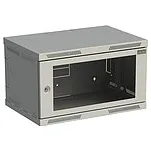 Nástěnný datový rozvaděč 19" výška 6U (356mm) H=400mm Š=600mm šedý Solarix SENSA-6U-64-11-G