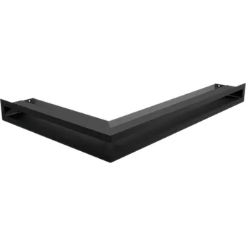 KRATKI 600 x 400 x 60 Luft pravá černá krbová mřížka