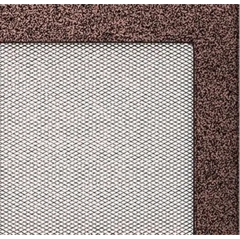 KRATKI 170 x 490 černoměděná krbová mřížka