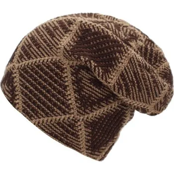 Čepice Pánská zimní čepice Knitted hnědá Lifestyle F299BRWN