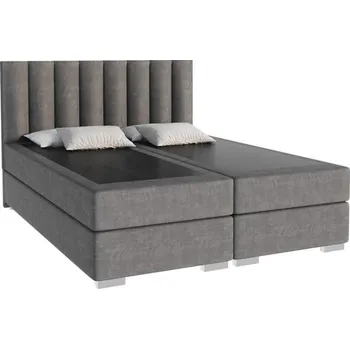 Postel Čalouněná postel LINCOLN Grafit Trinity 140x200 s dřevěným zdvižným roštem