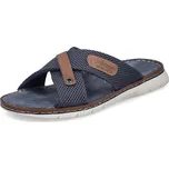 PÁNSKÉ PANTOFLE RIEKER 21340-14 MODRÁ Barva: MODRÁ, Velikost: 46