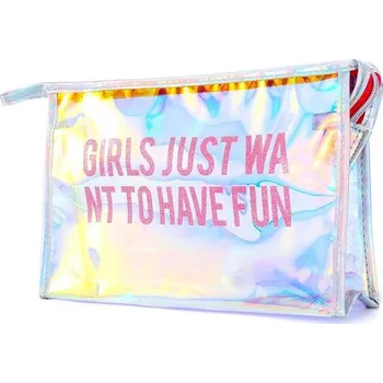 Kosmetická taška Transparentní holografická kosmetická taštička Girl just Lifestyle 20060806120969335