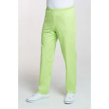 Zdravotnický oděv -10% Pánské zdravotnické kalhoty v pase do gumy M-075C, limetková, 54 (Zdravotnické oblečení)