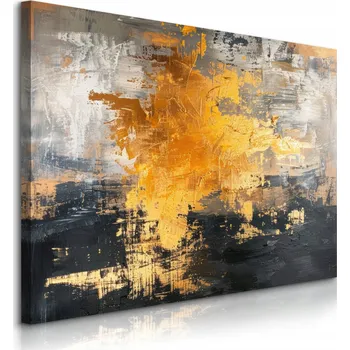 Obraz Obraz na zeď do obýváku kanceláře Zlatý vzor Abstrakce Styl Glamour 70x50