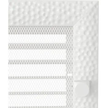 KRATKI 170 x 370 bílá s žaluzií VENUS krbová mřížka