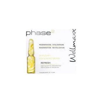 Pleťová emulze Wellmaxx Phase2 Koncentrát REFRESH (osvěžení) 7x1ml (Kosmetika WELLMAXX)