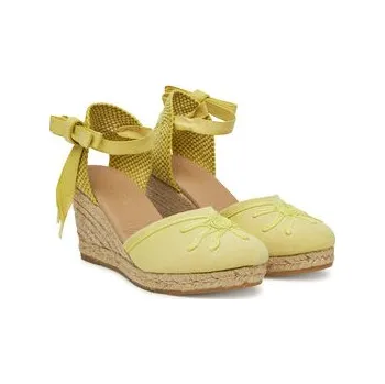 Dámské baleríny Espadrilky Genuins Vela Sunset G106495 Žlutá 41