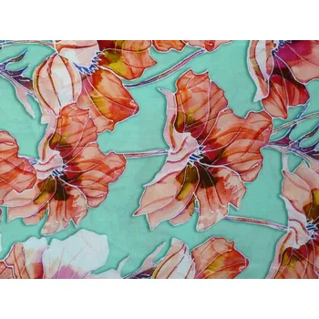 světle zelená šatovka 3270 s květy