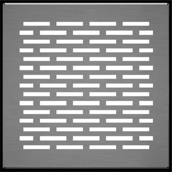 KRATKI 170 x 170 nerezová broušená FLOOR podlahová krbová mřížk