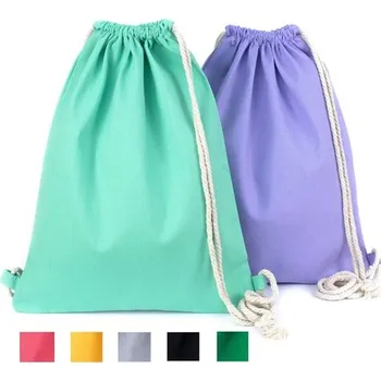 Školní sáček Plátěný stahovací vak Hipster v různých barvách, Barva Levandulová Artofpolo tr19295