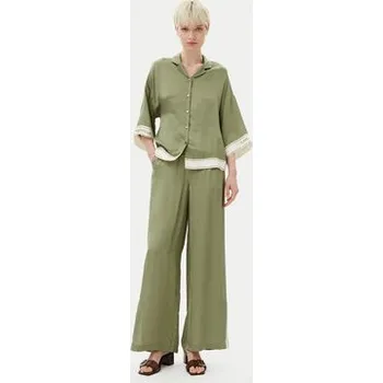 Dámské oblečení KARL LAGERFELD Košile A2W11037 Zelená Relaxed Fit 40